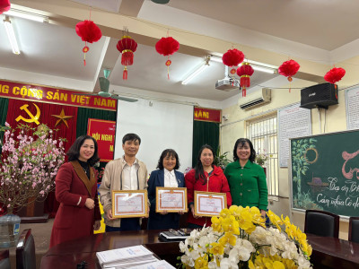 TRƯỜNG THCS PHÚ LÃM: VINH DANH 03 TẤM GƯƠNG ĐẢNG VIÊN HOÀN THÀNH XUẤT SẮC NHIỆM VỤ